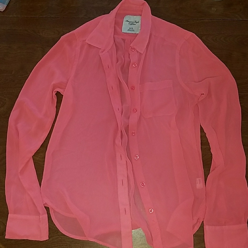 American Eagle XS Sheer top